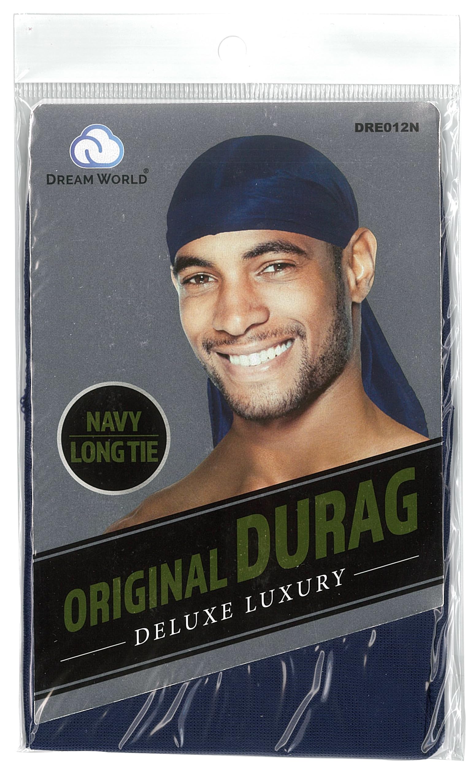 Amazon.com: Dream World Original Du-Rag Long Tie Navy : Clothing